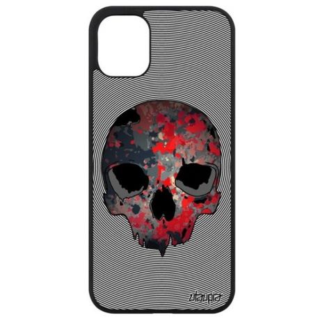 Новый чехол на смартфон // Apple iPhone 11 // "Череп" Skull Кость, Utaupia, серый