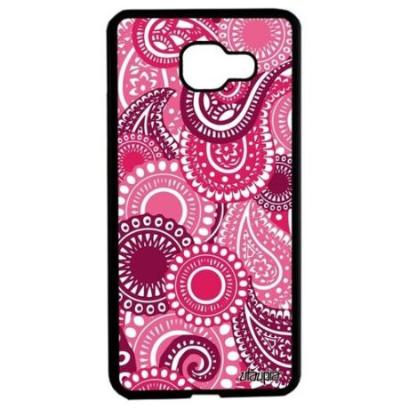 Защитный чехол для телефона // Samsung Galaxy A5 2016 // "Кружевной узор" Кружево Ажур, Utaupia, серый