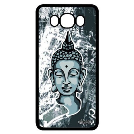 Красивый чехол для смартфона // Samsung Galaxy J7 2016 // "Будда" Индия Тайланд, Utaupia, серый