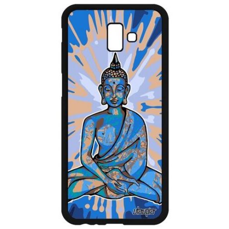 Защитный чехол на мобильный // Galaxy J6 Plus 2018 // "Будда" Индия Статуя, Utaupia, серый