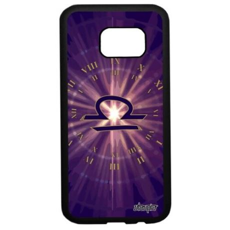 Противоударный чехол на мобильный // Samsung Galaxy S7 // "Гороскоп Рак" Стиль Зодиак, Utaupia, фиолетовый