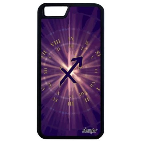 Ударопрочный чехол для смартфона // Apple iPhone 6 Plus // "Гороскоп Весы" Каллиграфия Астрологический, Utaupia, фиолетовый