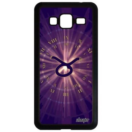 Противоударный чехол для телефона // Galaxy J3 2016 // "Гороскоп Дева" Стиль Дизайн, Utaupia, фиолетовый