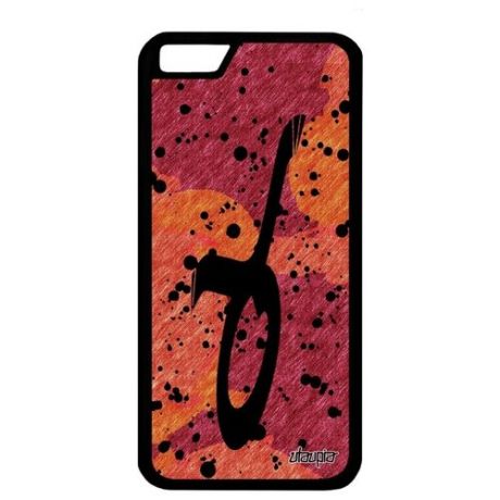 Противоударный чехол для смартфона // Apple iPhone 6S // "Знак зодиака Рак" Zodiac Планета, Utaupia, оранжевый