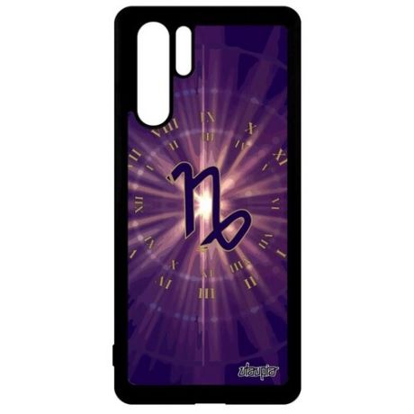 Красивый чехол для смартфона // Huawei P30 Pro // "Гороскоп Рак" Zodiac Созвездие, Utaupia, фиолетовый