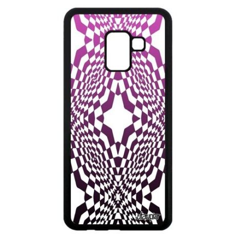 Модный чехол для телефона // Galaxy A8 2018 // "Иллюзия звезда" Ромб Дизайн, Utaupia, цветной