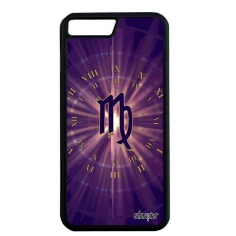 Красивый чехол для смартфона // Apple iPhone 7 Plus // "Гороскоп Весы" Стиль Zodiac, Utaupia, фиолетовый