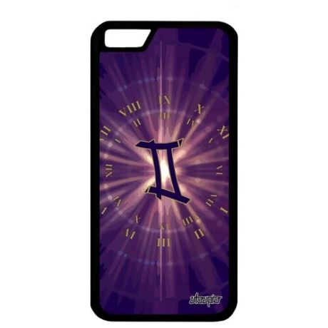 Красивый чехол для смартфона // iPhone 6S // "Гороскоп Овен" Zodiac Каллиграфия, Utaupia, фиолетовый