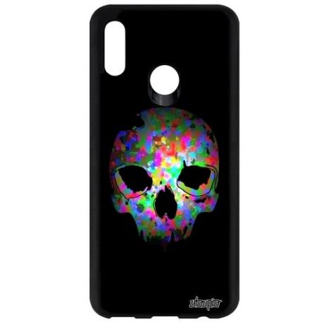 Защитный чехол на телефон // Huawei P Smart 2019 // "Череп" Скелет Мертвец, Utaupia, фиолетовый