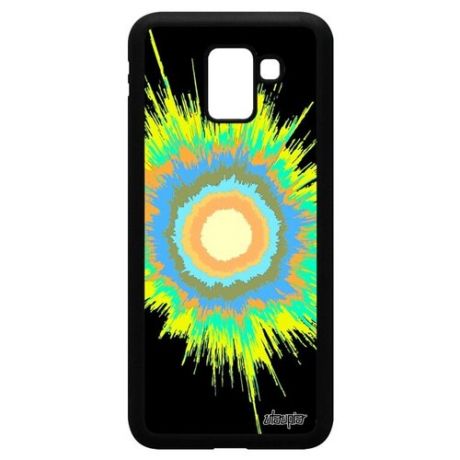 Защитный чехол для мобильного // Samsung Galaxy J6 2018 // "Большой взрыв" Галактика Лучи, Utaupia, красный