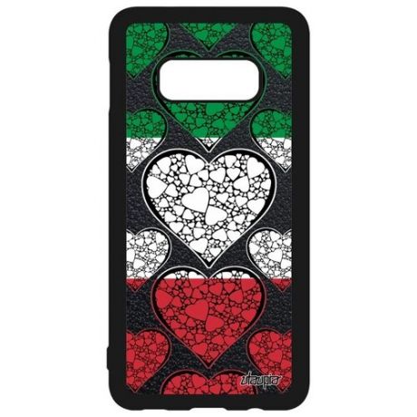 Красивый чехол для смартфона // Galaxy S10e // "Флаг Мали с сердцем" Любовь Стиль, Utaupia, цветной