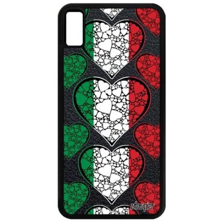 Защитный чехол для смартфона // iPhone XS Max // "Флаг Мали с сердцем" Патриот Туризм, Utaupia, цветной