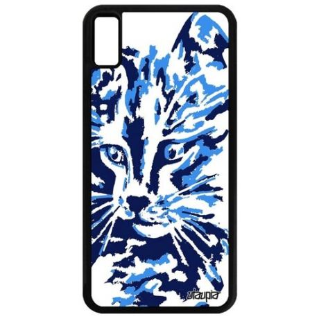 Дизайнерский чехол для смартфона // iPhone XS Max // "Котенок" Cat Тигристый, Utaupia, коричневый
