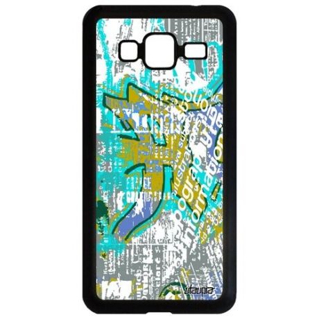 Дизайнерский чехол для телефона // Samsung Galaxy J3 2016 // "Стрит-арт" Текст Граффити, Utaupia, цветной