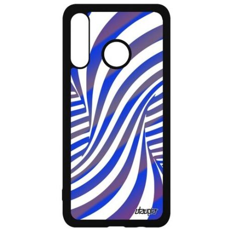 Противоударный чехол для смартфона // Huawei P30 Lite // "Иллюзия торнадо" Волна Кружение, Utaupia, цветной