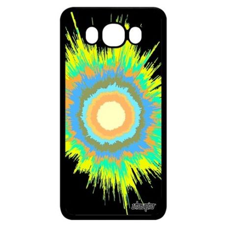 Красивый чехол на мобильный // Samsung Galaxy J7 2016 // "Большой взрыв" Звезда Сияние, Utaupia, фуксия