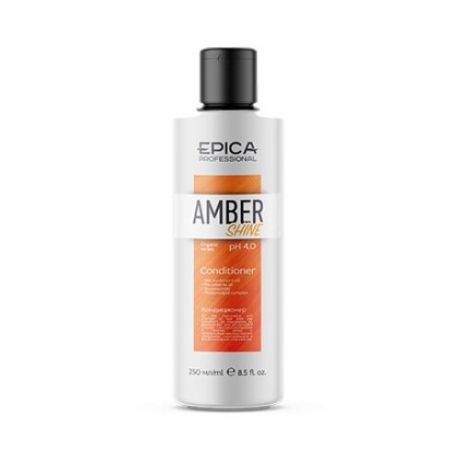 EPICA Amber Shine ORGANIC Кондиционер для восстановления и питания волос с облепиховым маслом, маслом макадамии, глюконамидом и фосфолипидным комплексом, 250 мл.