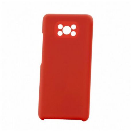 Чехол на Xiaomi Poco X3 Derbi Slim Silicone-2 красный
