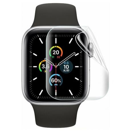 Гидрогелевая глянцевая пленка Rock для экрана Apple Watch 5 (44 мм) 2 шт