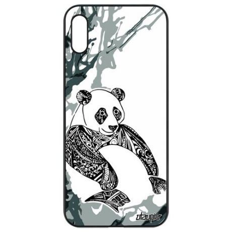 Модный чехол на телефон // Honor 8A // "Панда" Panda Бамбук, Utaupia, розовый