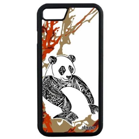 Защитный чехол для смартфона // iPhone SE 2020 // "Панда" Бамбук Panda, Utaupia, розовый