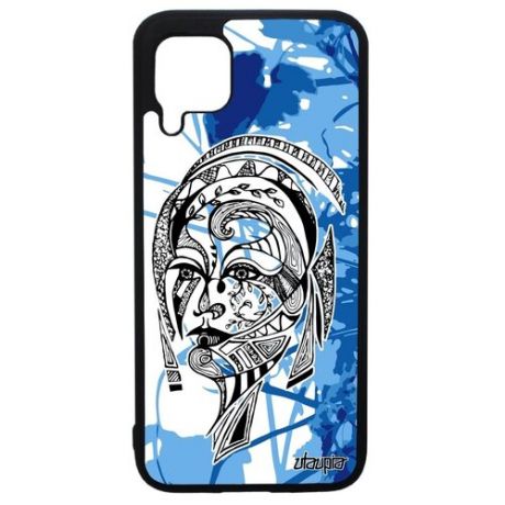 Защитный чехол для смартфона // Huawei P40 Lite // "Портрет женщины" Девушка Этнический, Utaupia, голубой