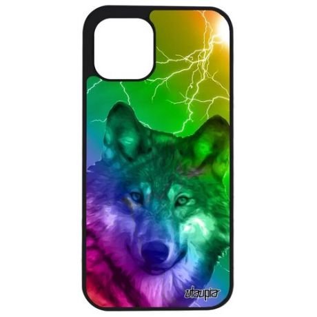 Модный чехол для смартфона // Apple iPhone 12 Pro // "Дикий волк" Дизайн Одинокий, Utaupia, цветной