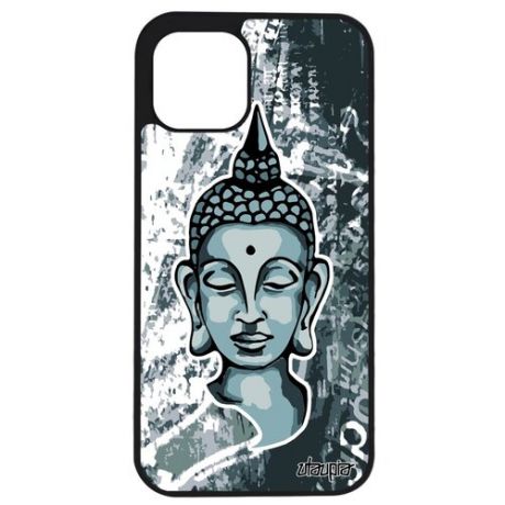 Защитный чехол на смартфон // Apple iPhone 12 Pro Max // "Будда" Мандала Тайланд, Utaupia, голубой