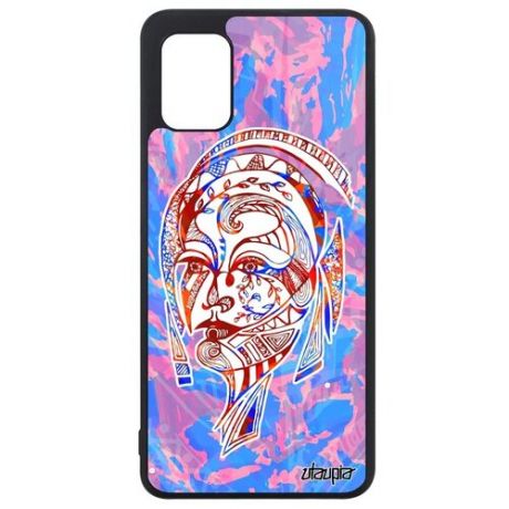 Красивый чехол для телефона // Galaxy A31 // "Портрет женщины" Стиль Лицо, Utaupia, фиолетовый