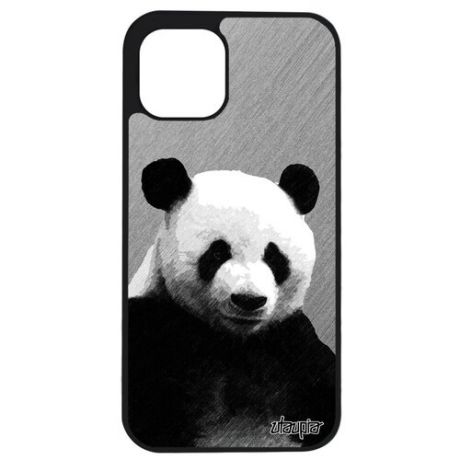 Противоударный чехол для мобильного // Apple iPhone 12 Pro Max // "Большая панда" Бамбук Азия, Utaupia, серый