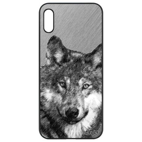 Защитный чехол для мобильного // Honor 8A // "Дикий волк" Wolf Зверь, Utaupia, цветной