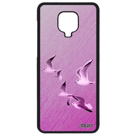 Красивый чехол для смартфона // Xiaomi Redmi Note 9S // "Чайки" Моевка Дизайн, Utaupia, розовый