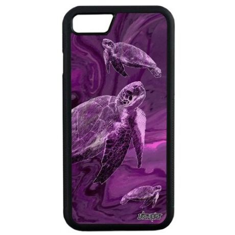 Защитный чехол для смартфона // iPhone SE 2020 // "Черепаха" Морская Панцирная, Utaupia, светло-зеленый