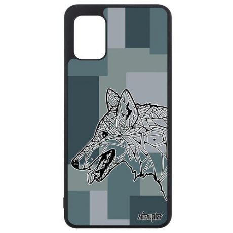 Модный чехол для телефона // Galaxy A31 // "Волк" Древний Охота, Utaupia, фиолетовый