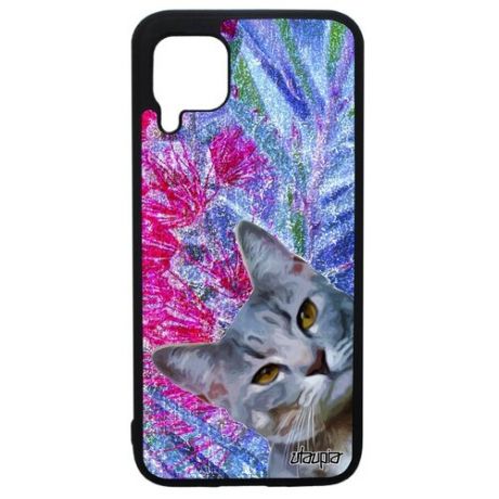 Красивый чехол на мобильный // Huawei P40 Lite // "Котик" Полосатый Тигристый, Utaupia, цветной