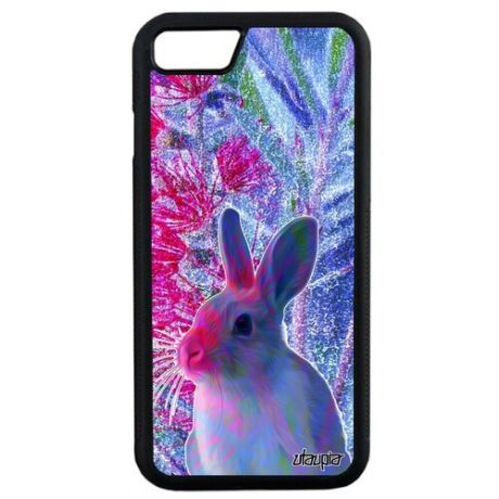 Противоударный чехол на мобильный // iPhone SE 2020 // "Кролик" Дикий Дизайн, Utaupia, цветной