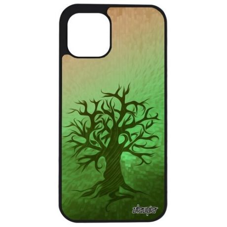 Противоударный чехол для мобильного // Apple iPhone 12 Pro // "Дерево жизни" Экология Флора, Utaupia, светло-коричневый