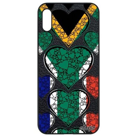 Чехол на мобильный // Honor 8A // "Флаг Южной Африки с сердцем" Путешествие Стиль, Utaupia, цветной