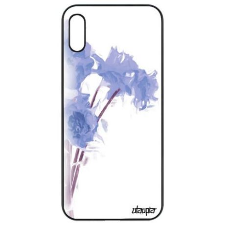 Красивый чехол для смартфона // Honor 8A // "Цветы" Аромат Запах, Utaupia, белый