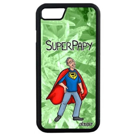 Защитный чехол на телефон // iPhone SE 2020 // "Супердед" Комикс Супергерой, Utaupia, белый