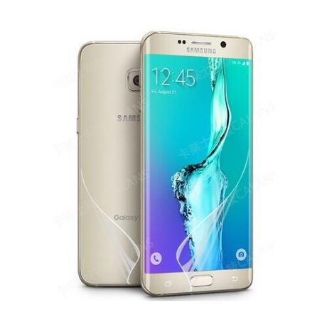 Экстразащитная термопластичная уретановая пленка на плоскую и изогнутые поверхности экрана для Samsung Galaxy S6 Edge Plus