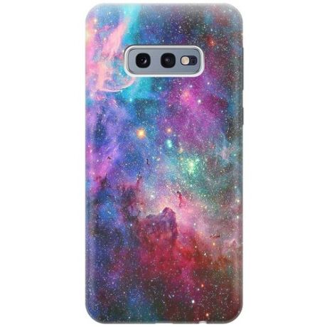 Ультратонкий силиконовый чехол-накладка для Samsung Galaxy S10e с принтом "Волшебный космос"