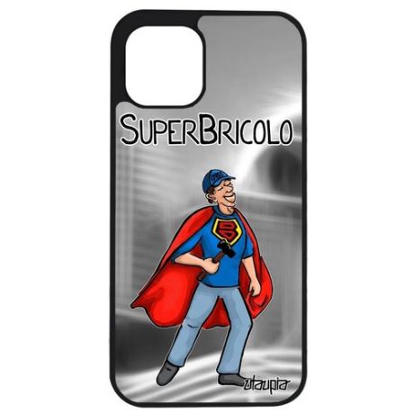 Модный чехол на смартфон // iPhone 12 Pro Max // "Супермастер" Супергерой Комикс, Utaupia, белый