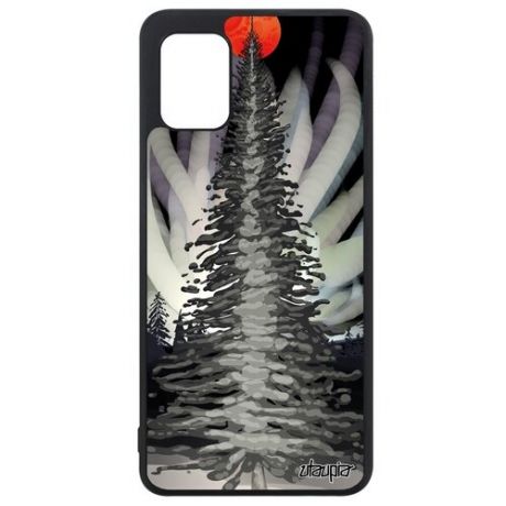 Дизайнерский чехол для телефона // Galaxy A31 // "Зимняя ель" Дизайн Лес, Utaupia, цветной
