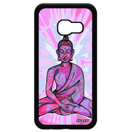 Противоударный чехол для смартфона // Galaxy A3 2017 // "Будда" Buddha Тайланд, Utaupia, серый