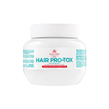 Kallos Hair Pro-Tox Маска для волос с кератином, коллагеном и гиалуроновой кислотой, 1000 мл