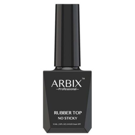 Arbix Верхнее покрытие Rubber Top No Sticky, прозрачный, 10 мл
