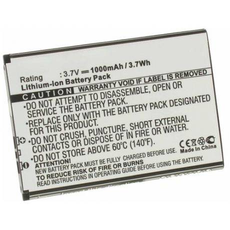 Аккумулятор iBatt iB-U1-M193 1000mAh для Sony Xperia U (ST25 Kumquat), для Sony Ericsson ST25i, Xperia U, Kumquat, ST25,
