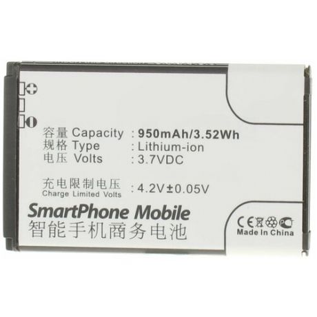 Аккумулятор iBatt iB-U1-M577 950mAh для Huawei U2800, V716, U2801, HWM636, HWM636-R, M318, M635, M636, Pinnacle 2, U120, U121, U2800A,