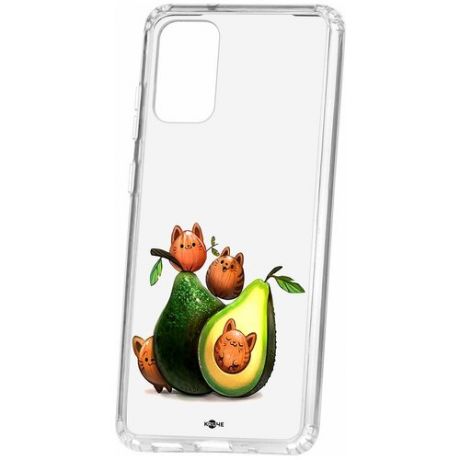 Чехол на Samsung Galaxy S20 Plus Kruche print Авокотики / Чехол для Samsung / чехол с рисунком / чехол с принтом / чехол для самсунг / чехол для самсунг / бампер на гелакси / чехол накладка для гэлэкси / противоударная накладка для Samsung Galaxy / защита для Galaxy / защита на Samsung / cиликоновый чехол для Samaung Galaxy / пластиковый чехол на Самсунг / защитный чехол для самсунг / чехольчик / защита телефона / ударопрочный чехол / галакси